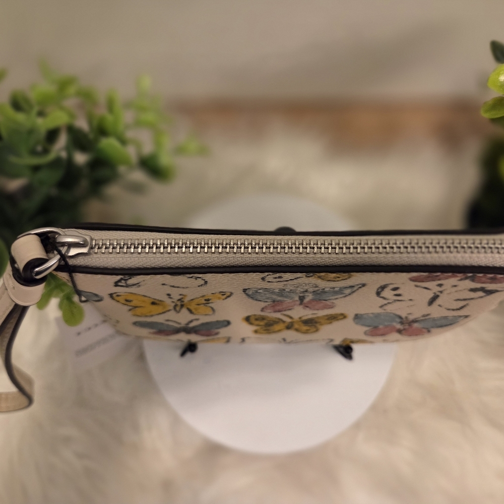 Coach Butterfly Print Wristlet NWT - Picture 4 of 9